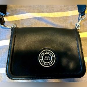Marc Jacobs Crossbody Black with Silver Hardwear - Two straps included